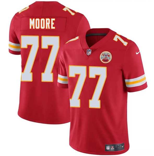 Men & Women & Youth Kansas City Chiefs #77 Jaylon Moore Red 2025 Vapor Untouchable Limited Stitched Jersey,We sell and wholesale Men & Women & Youth Kansas City Chiefs #77 Jaylon Moore Red 2025 Vapor Untouchable Limited Stitched Jersey on line form chian!